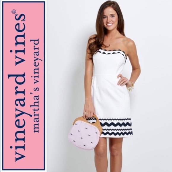 Vineyard Vines Dresses & Skirts - 🌞 Vineyard Vines Ric Rac Sweetheart Dress Size 6